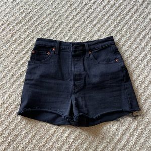 Levi’s rib cage denim shorts